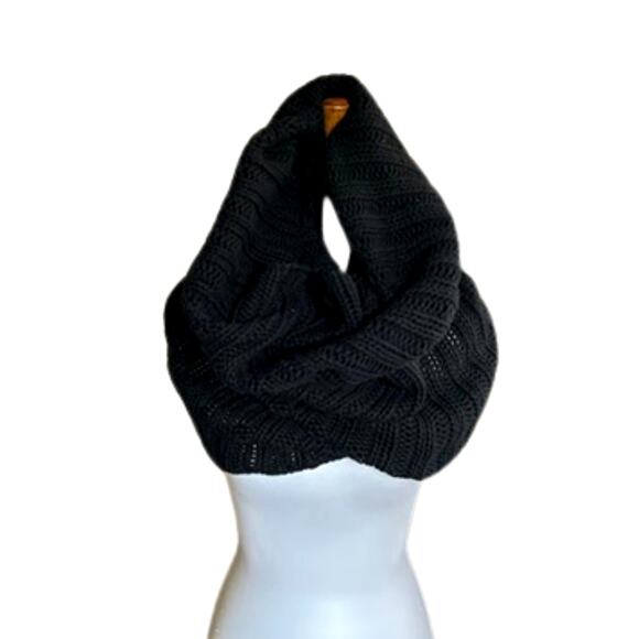 Ann Demeulemeester Oversized Ribbed Tubular Snood/Hooded Cowl –90s/Early Y2K - Picture 6 of 8